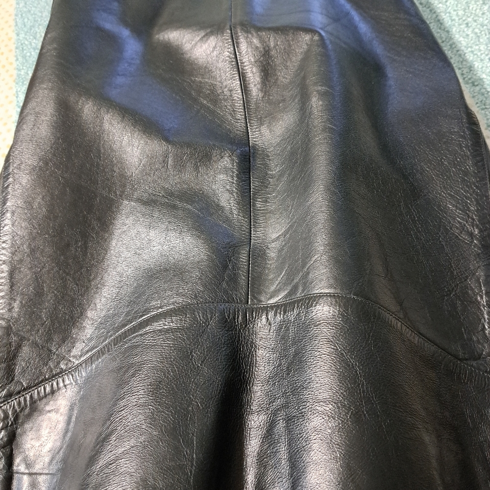 Calvin Klein Black Leather Bomber Jacket - Picture 4 of 14